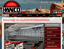 Tablet Screenshot of hanco.com